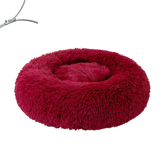 Round Plush Big Dog Bed