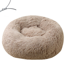 Round Plush Big Dog Bed