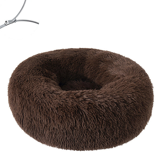 Round Plush Big Dog Bed