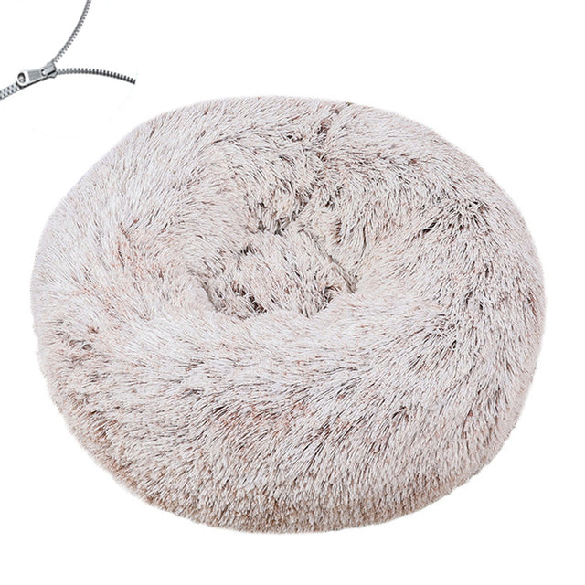 Round Plush Big Dog Bed