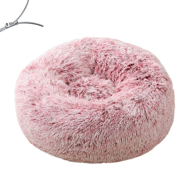 Round Plush Big Dog Bed