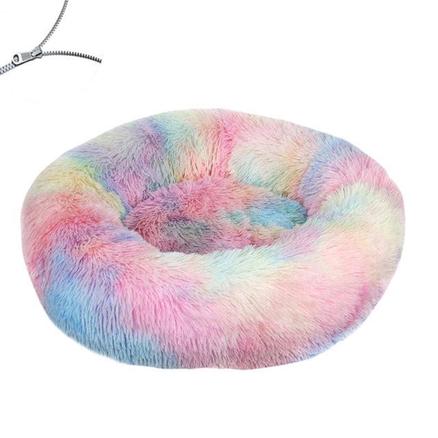 Round Plush Big Dog Bed